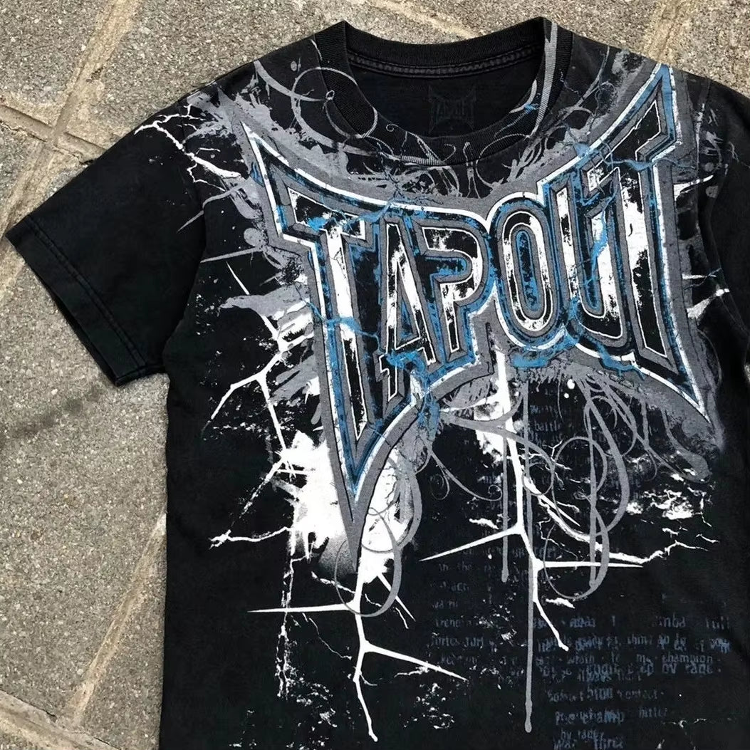 Short Sleeves Y2K New T Shirt Harajuku Hip Hop Tops Men Women Graphic Printed Oversized T Shirt Cotton Black Short Tops